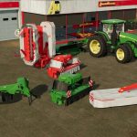 kuhn and john deere mower pack v1.0 fs22 2