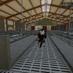 large cowshed with bale acceptance and 500 animals v1.2 fs22 2