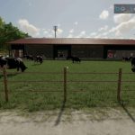 large cowshed with bale acceptance and 500 animals v1.2 fs22 3