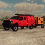 lifted early 2000 s f 350 xl service truck release v1.0 fs22 4