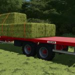 lizard 24ft bale trailer v1.0 fs22 2