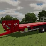 lizard 24ft bale trailer v1.0 fs22 3