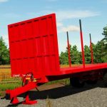 lizard 28ft timber trailer v1.0 fs22 4