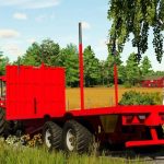 lizard 28ft timber trailer v1.0 fs22 5