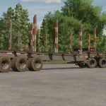 lizard 53 foot tridem log trailer v1.0 fs22 4