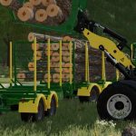 lizard lt679 short log trailer v1.0 fs22 4