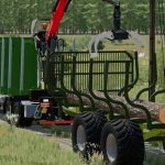 lizard lt689 long log trailer v1.0 fs22 3