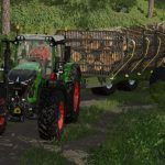 lizard lt689 long log trailer v1.0 fs22 5