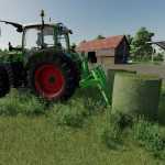 lizard round bale fork v1.0 fs22 1