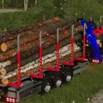 lizard short wood trailer pack v1.0 fs22 4