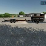 load trail skid steer trailer v1.0 fs22 2