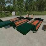 lowloader with 16 wheels v1.0 fs22 1