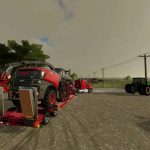 lowloader with 16 wheels v1.0 fs22 2