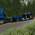 lowloader with 16 wheels v1.0 fs22 5