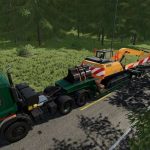 lowloader with 16 wheels v1.0 fs22 6