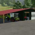 machineshed with canopy roof v1.0 fs22 1