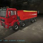 man tgs 18.500 kipper modified 8x8 v2.1 fs22 2