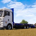 man tgx 26.640 straw bale v1.0 fs22 5