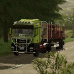 man tgx forest semi truck v1.0.0.1 fs22 2