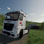 mercedes actros 2022 xpo logistics v1.0 fs22 2