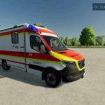 mercedes benz sprinter strobel ambulance v1.0.0.1 fs22 7