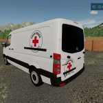 mercedes sprinter croix rouge v1.0 fs22 1