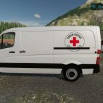 mercedes sprinter croix rouge v1.0 fs22 10