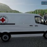 mercedes sprinter croix rouge v1.0 fs22 3