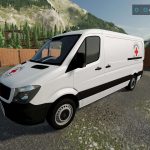 mercedes sprinter croix rouge v1.0 fs22 8