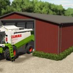 metal hall with silo v1.0 fs22 2