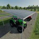 metal shed with solar panels v1.0 fs22 1