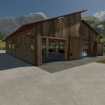 modern free range cattle barn v1.0 fs22 2