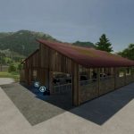 modern free range cattle barn v1.0 fs22 5