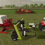 mower and wrapper with hitch v1.0 fs22 4