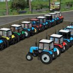 mtz belarus 800 1000 series pack v1.0 fs22 2