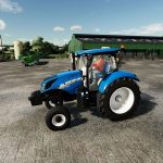 new holland t6 2wd v1.0 fs22 3