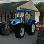 new holland t6 t6000 pack v1.0 fs22 2