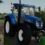 new holland t6000 high bonnet series v1.0 fs22 2