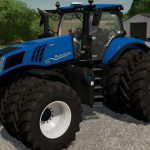 new holland t8 with north american wheels v1.0.0.1 fs22 2