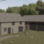 old building with a chicken coop v1.0 fs22 4