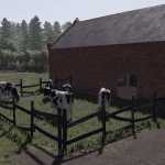 old german cowbarn v1.0 fs22 1