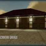 old half timbered garage v1.0 fs22 1