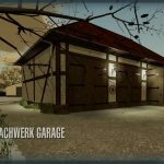 old half timbered garage v1.0 fs22 2