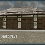 old half timbered garage v1.0 fs22 6