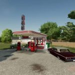 old retro gas station v1.0 fs22 2