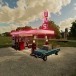 old retro gas station v1.0 fs22 3