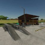 old shed with workshop trigger v1.0 fs22 2