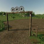 old wooden farm entrance v1.0 fs22 3