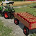 old wooden trailer v1.0 fs22 1