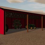 open sided machine shed v1.0 fs22 2